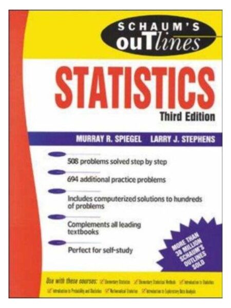 Statistics Third Edition By Murray R.Spiegel JBD Press
