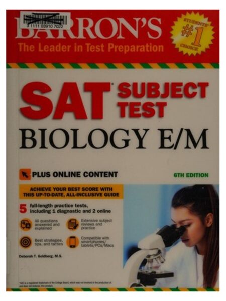 Barron s SAT Subject Biology E/M Test 6th Edition JBD