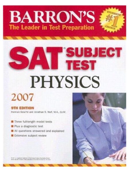 Barron s SAT Subject Physics Test 9th Edition Jahangir Books