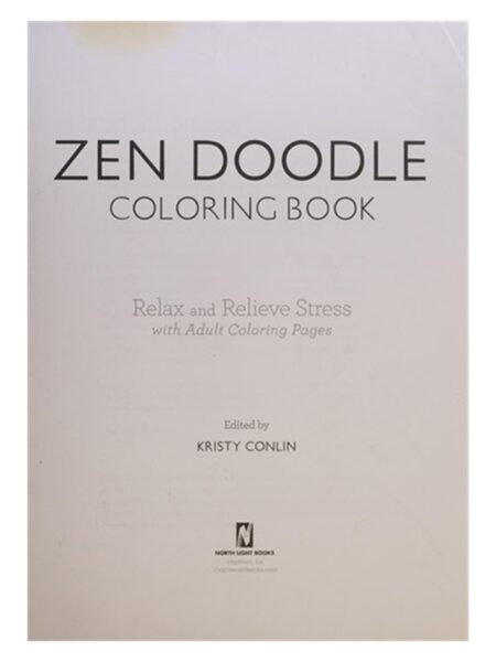 Zen Doodle Coloring Book SK