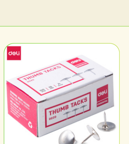 Deli Thumb Tacks 100PCS #0020