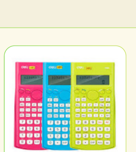 Deli Scientific Calculator #1710A (Red)