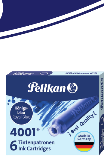 Pelikan 6 Ink Cartridges Blue (Small) TP/6