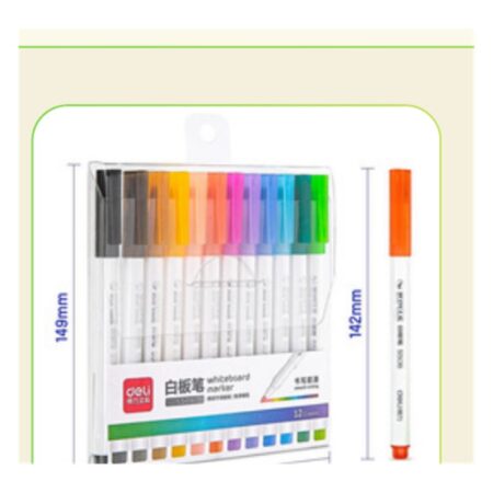 Deli 12PCS Whiteboard Marker #S506