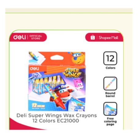 Deli 12 Wax Crayon SW #C21000