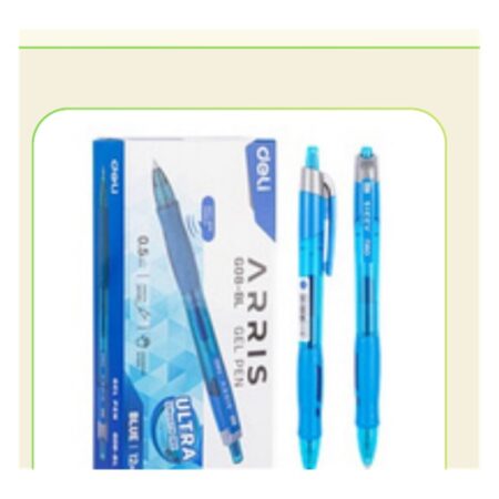 Deli Arris Retractable Gel Pen 0.5 #G08-BK